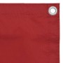 Toldo para balcón tela oxford rojo 75x400 cm en Sombrillas | Comprar online en Foru.es