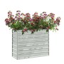 Arriate de acero galvanizado plateado 100x40x77 cm de vidaXL, Maceteros y jardineras - Ref: Foro24-316896, Precio: 42,28 €, D...