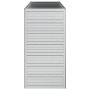 Arriate de acero galvanizado plateado 100x40x77 cm de vidaXL, Maceteros y jardineras - Ref: Foro24-316896, Precio: 42,28 €, D...