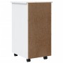 Cajonera con ruedas MOSS madera maciza de pino blanco de vidaXL, Taquillas y armarios de almacenamiento - Ref: Foro24-355889,...
