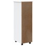 Cajonera con ruedas MOSS madera maciza de pino blanco de vidaXL, Taquillas y armarios de almacenamiento - Ref: Foro24-355895,...
