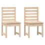 Sillas de jardín 2 uds madera maciza pino 50x48x91,5 cm de vidaXL, Sillas de jardín - Ref: Foro24-824025, Precio: 79,59 €, De...
