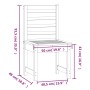 Sillas de jardín 2 uds madera maciza pino 50x48x91,5 cm de vidaXL, Sillas de jardín - Ref: Foro24-824025, Precio: 79,59 €, De...
