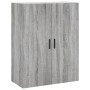 Aparador alto madera contrachapada gris sonoma 69,5x34x180 cm de vidaXL, Aparadores - Ref: Foro24-3196089, Precio: 122,60 €, ...