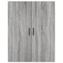 Aparador alto madera contrachapada gris sonoma 69,5x34x180 cm de vidaXL, Aparadores - Ref: Foro24-3196089, Precio: 122,60 €, ...