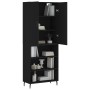 Aparador alto madera contrachapada negro 69,5x34x180 cm de vidaXL, Aparadores - Ref: Foro24-3196084, Precio: 128,27 €, Descue...