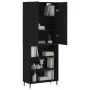 Tall black plywood sideboard 69.5x34x180 cm by vidaXL, Sideboards - Ref: Foro24-3196084, Price: 130,00 €, Discount: %