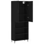 Tall black plywood sideboard 69.5x34x180 cm by vidaXL, Sideboards - Ref: Foro24-3196084, Price: 130,00 €, Discount: %