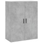 Aparador alto madera contrachapada gris hormigón 69,5x34x180 cm de vidaXL, Aparadores - Ref: Foro24-3196087, Precio: 120,98 €...