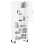 Aparador alto madera contrachapada blanco 69,5x34x180 cm de vidaXL, Aparadores - Ref: Foro24-3196091, Precio: 129,88 €, Descu...