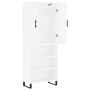 Aparador alto madera contrachapada blanco 69,5x34x180 cm de vidaXL, Aparadores - Ref: Foro24-3196091, Precio: 129,88 €, Descu...