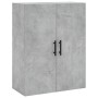 Aparador alto madera contrachapada gris hormigón 69,5x34x180 cm de vidaXL, Aparadores - Ref: Foro24-3196095, Precio: 127,44 €...