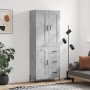 Aparador alto madera contrachapada gris hormigón 69,5x34x180 cm de vidaXL, Aparadores - Ref: Foro24-3200013, Precio: 165,85 €...