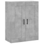 Aparador alto madera contrachapada gris hormigón 69,5x34x180 cm de vidaXL, Aparadores - Ref: Foro24-3200013, Precio: 165,85 €...