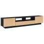 Conjunto de mueble de TV 2 pcs Negro 200 x 35 x 40 cm en Muebles TV | Comprar online en Foru.es