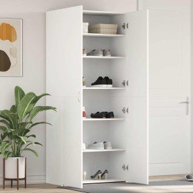 Armario para Zapatos con estante Blanco 80 x 35.5 x 180 cm en Zapateros y organizadores de calzado | Comprar online en Foru.es