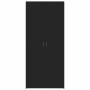Armario para Zapatos con estante Negro 80 x 35.5 x 180 cm en Zapateros y organizadores de calzado | Comprar online en Foru.es