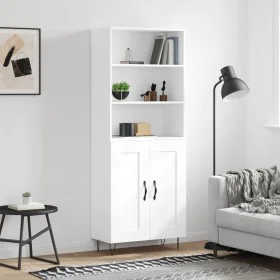 Aparador alto madera contrachapada blanco 69,5x34x180 cm de vidaXL, Aparadores - Ref: Foro24-3189949, Precio: 148,04 €, Descu...