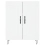 Aparador alto madera contrachapada blanco 69,5x34x180 cm de vidaXL, Aparadores - Ref: Foro24-3189949, Precio: 148,76 €, Descu...