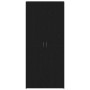 Armario para Zapatos con estante Negro 80 x 35.5 x 180 cm en Zapateros y organizadores de calzado | Comprar online en Foru.es