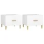 2 white engineered wood coffee tables 50x50x40 cm by vidaXL, Coffee table - Ref: Foro24-812709, Price: 54,69 €, Discount: %