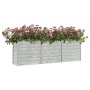 Arriate de acero galvanizado plateado 240x40x77 cm de vidaXL, Maceteros y jardineras - Ref: Foro24-316887, Precio: 76,63 €, D...