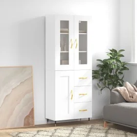 Tall white plywood sideboard 69.5x34x180 cm by vidaXL, Sideboards - Ref: Foro24-3198641, Price: 201,14 €, Discount: %
