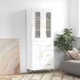 Aparador alto madera contrachapada blanco 69,5x34x180 cm de vidaXL, Aparadores - Ref: Foro24-3198641, Precio: 204,21 €, Descu...