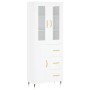 Aparador alto madera contrachapada blanco 69,5x34x180 cm de vidaXL, Aparadores - Ref: Foro24-3198641, Precio: 204,21 €, Descu...