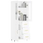 Aparador alto madera contrachapada blanco 69,5x34x180 cm de vidaXL, Aparadores - Ref: Foro24-3198641, Precio: 204,21 €, Descu...