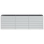 Arriate de acero galvanizado plateado 240x40x77 cm de vidaXL, Maceteros y jardineras - Ref: Foro24-316887, Precio: 76,63 €, D...
