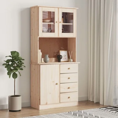 Aparador alto ALTA madera maciza de pino 77x35x165 cm de vidaXL, Aparadores - Ref: Foro24-3187771, Precio: 229,62 €, Descuent...