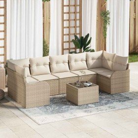 Conjunto de sofá de jardín con cojín Manual 8 pcs Beige y Crema en Sofás de exterior | Comprar online en Foru.es