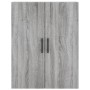 Aparador alto madera contrachapada gris sonoma 69,5x34x180 cm de vidaXL, Aparadores - Ref: Foro24-3196097, Precio: 133,50 €, ...