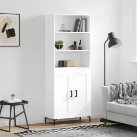 Aparador alto madera contrachapada blanco 69,5x34x180 cm de vidaXL, Aparadores - Ref: Foro24-3189957, Precio: 152,94 €, Descu...