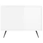 Mesa de centro 2 uds madera ingeniería blanco brillo 50x50x40cm de vidaXL, Mesas de centro - Ref: Foro24-829337, Precio: 71,4...