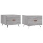Mesas de centro 2 uds madera ingeniería gris Sonoma 50x50x40 cm de vidaXL, Mesas de centro - Ref: Foro24-829345, Precio: 69,3...
