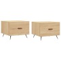 Mesas de centro 2 uds madera ingeniería roble Sonoma 50x50x40cm de vidaXL, Mesas de centro - Ref: Foro24-829339, Precio: 67,2...