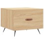 Mesas de centro 2 uds madera ingeniería roble Sonoma 50x50x40cm de vidaXL, Mesas de centro - Ref: Foro24-829339, Precio: 67,2...