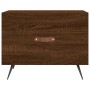 Mesas de centro 2 uds madera ingeniería marrón roble 50x50x40cm de vidaXL, Mesas de centro - Ref: Foro24-829347, Precio: 69,3...