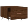 Mesas de centro 2 uds madera ingeniería marrón roble 50x50x40cm de vidaXL, Mesas de centro - Ref: Foro24-829347, Precio: 69,3...