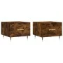 Mesa de centro 2 uds madera ingeniería roble ahumado 50x50x40cm de vidaXL, Mesas de centro - Ref: Foro24-829359, Precio: 66,0...