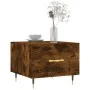 Mesa de centro 2 uds madera ingeniería roble ahumado 50x50x40cm de vidaXL, Mesas de centro - Ref: Foro24-829359, Precio: 66,0...