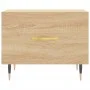 Mesas de centro 2 uds madera ingeniería roble Sonoma 50x50x40cm de vidaXL, Mesas de centro - Ref: Foro24-829355, Precio: 66,0...
