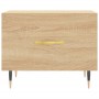 Mesas de centro 2 uds madera ingeniería roble Sonoma 50x50x40cm de vidaXL, Mesas de centro - Ref: Foro24-829355, Precio: 66,5...
