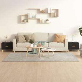 Mesas de centro 2 uds madera de ingeniería negro 50x50x40 cm de vidaXL, Mesas de centro - Ref: Foro24-812711, Precio: 62,38 €...