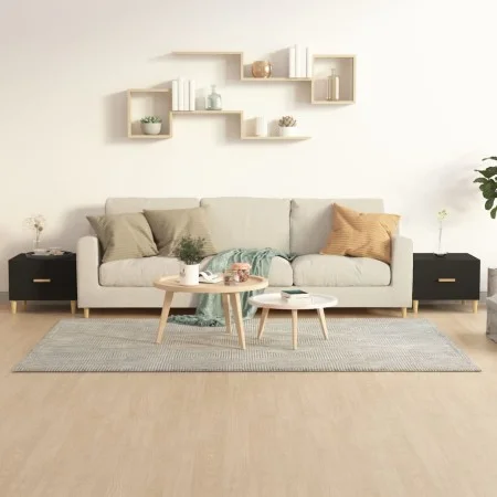 Coffee tables 2 pcs black engineered wood 50x50x40 cm by vidaXL, Coffee table - Ref: Foro24-812711, Price: 61,86 €, Discount: %