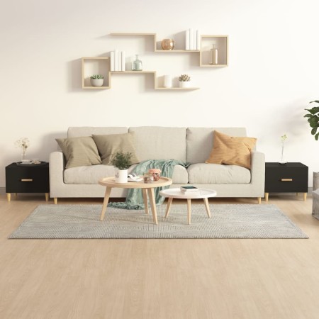 Mesas de centro 2 uds madera de ingeniería negro 50x50x40 cm de vidaXL, Mesas de centro - Ref: Foro24-812711, Precio: 62,38 €...