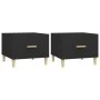 Coffee tables 2 pcs black engineered wood 50x50x40 cm by vidaXL, Coffee table - Ref: Foro24-812711, Price: 61,86 €, Discount: %