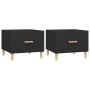 Mesas de centro 2 uds madera de ingeniería negro 50x50x40 cm de vidaXL, Mesas de centro - Ref: Foro24-812711, Precio: 62,38 €...